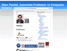 Tablet Screenshot of pantel.perso.enseeiht.fr